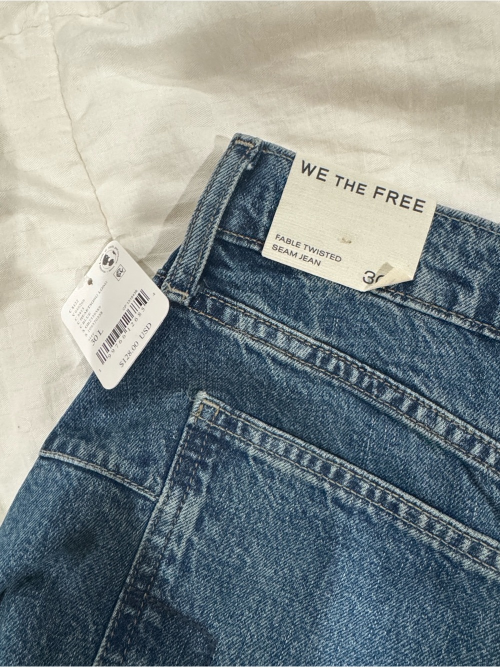 Free People Relaxed Boyfriend Jeans in Medium Blue - Picture 6 of 6